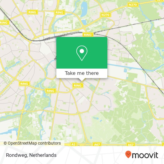 Rondweg, 5614 AK Eindhoven Karte