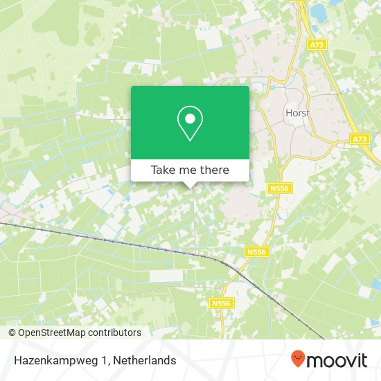 Hazenkampweg 1, 5964 NT Meterik map