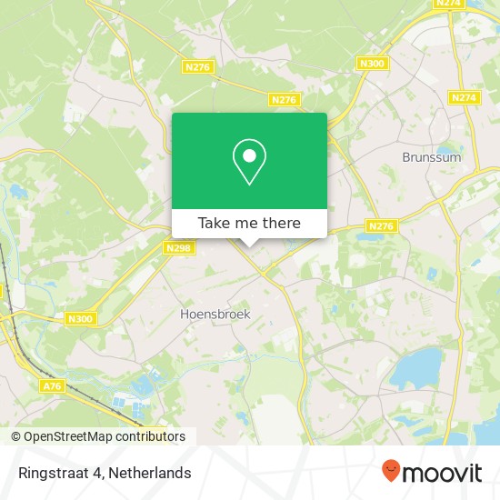 Ringstraat 4, 6446 XM Brunssum map