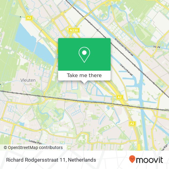 Richard Rodgersstraat 11, Richard Rodgersstraat 11, 3543 CN Utrecht, Nederland map