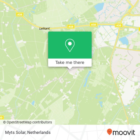 Myts Solar, Spoorweide 1 Karte