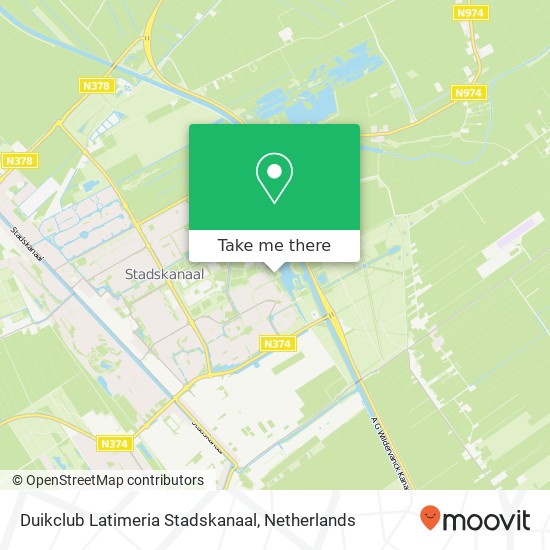 Duikclub Latimeria Stadskanaal, Hoveniersweg 5 map