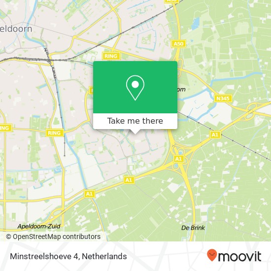 Minstreelshoeve 4, 7326 TR Apeldoorn map