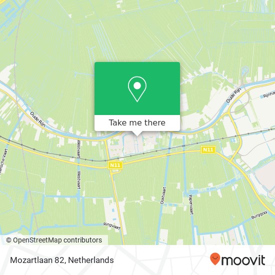 Mozartlaan 82, 2394 GH Hazerswoude-Rijndijk map