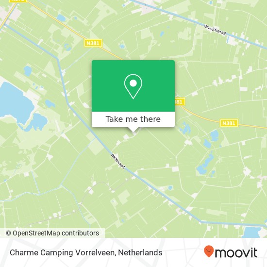 Charme Camping Vorrelveen map