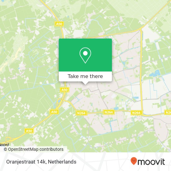 Oranjestraat 14k, 5401 CB Uden map