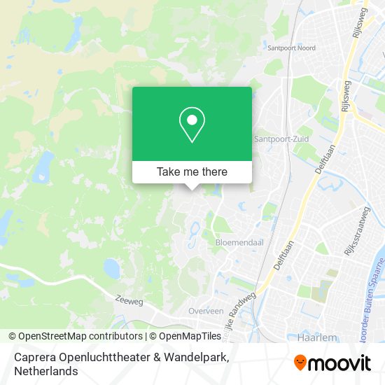 Caprera Openluchttheater & Wandelpark map
