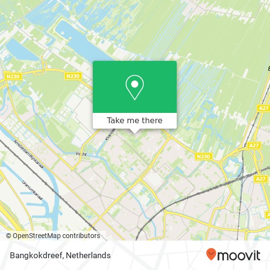 Bangkokdreef, Bangkokdreef, 3564 Utrecht, Nederland map