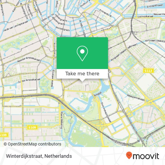 Winterdijkstraat, 1079 GH Amsterdam map