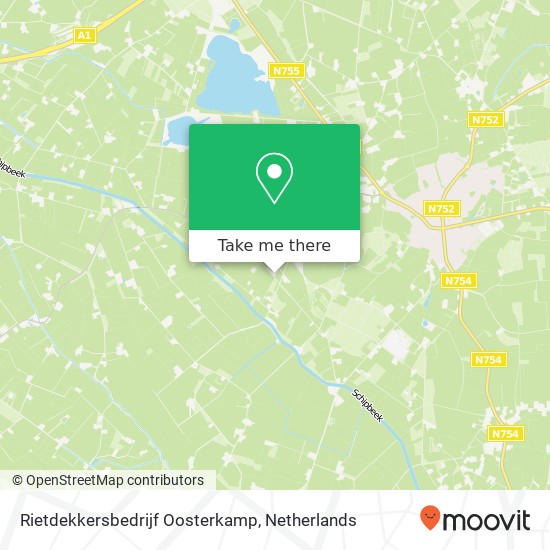 Rietdekkersbedrijf Oosterkamp, Hogedijk 10 Karte