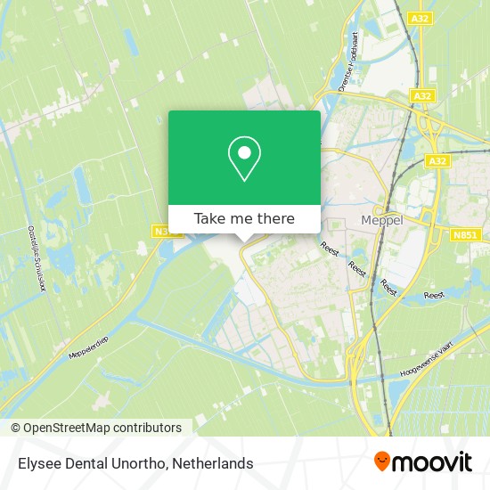 Elysee Dental Unortho map