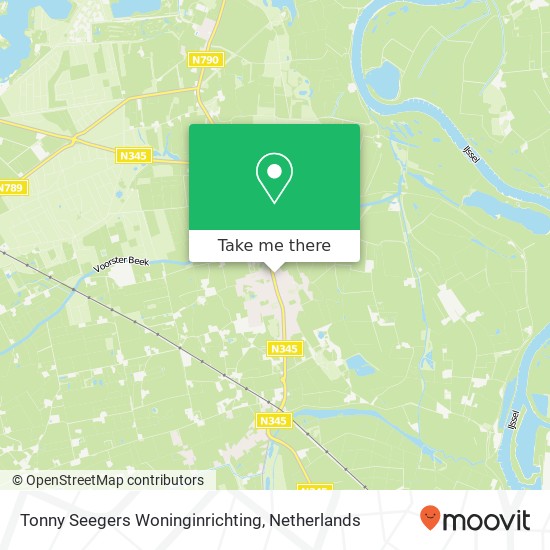 Tonny Seegers Woninginrichting, Rijksstraatweg 59 map