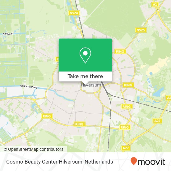 Cosmo Beauty Center Hilversum, Kerkstraat 79 map