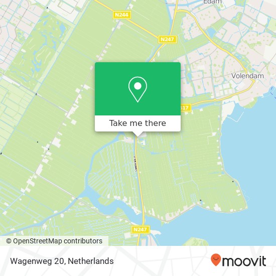 Wagenweg 20, 1145 PW Katwoude map