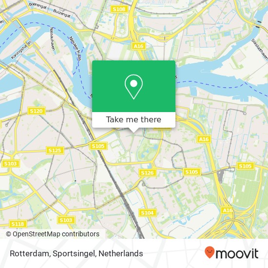 Rotterdam, Sportsingel map