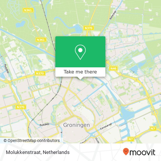 Molukkenstraat, Molukkenstraat, 9715 Groningen, Nederland map