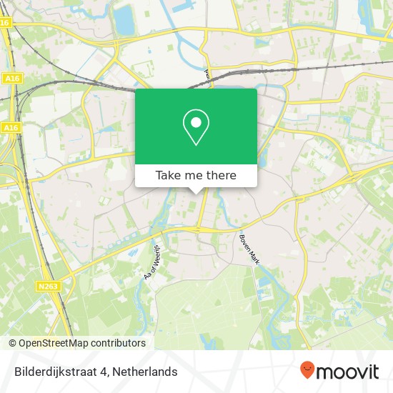 Bilderdijkstraat 4, 4819 GC Breda map