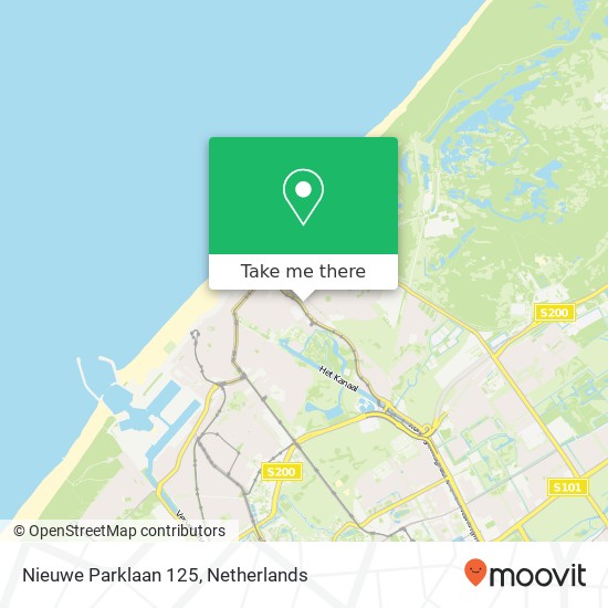 Nieuwe Parklaan 125, Nieuwe Parklaan 125, 2587 BR Den Haag, Nederland map