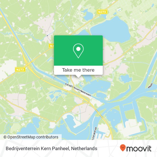 Bedrijventerrein Kern Panheel map