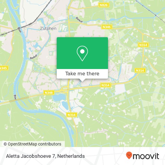 Aletta Jacobshoeve 7, 7207 GC Zutphen map