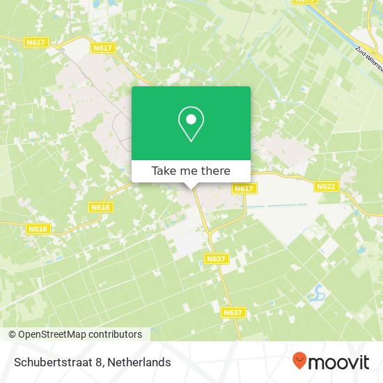 Schubertstraat 8, 5481 LZ Schijndel map