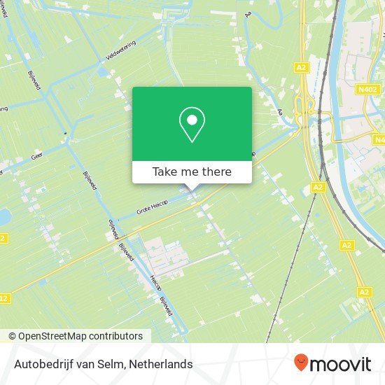 Autobedrijf van Selm, Ruwielsekade 1 map