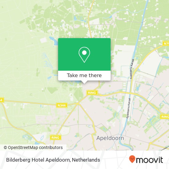 Bilderberg Hotel Apeldoorn, Koningstraat 7 map