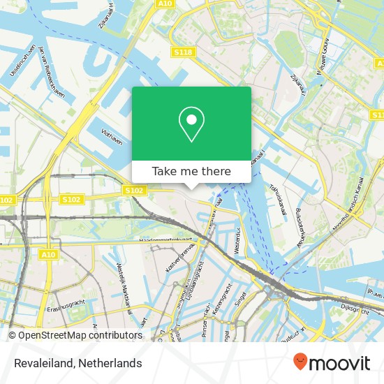Revaleiland, Revaleiland, 1013 Amsterdam, Nederland Karte