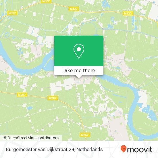 Burgemeester van Dijkstraat 29, 4264 RZ Veen map