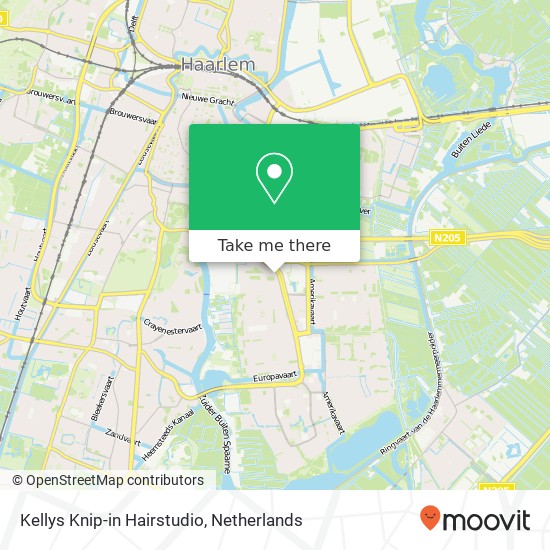 Kellys Knip-in Hairstudio, Ierlandstraat 91 map