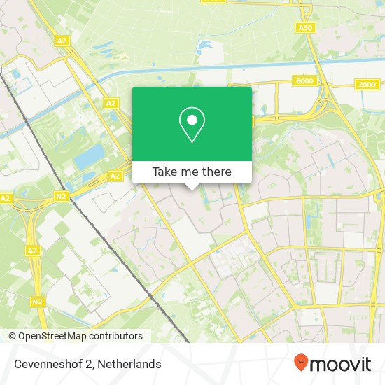 Cevenneshof 2, 5627 CM Eindhoven map