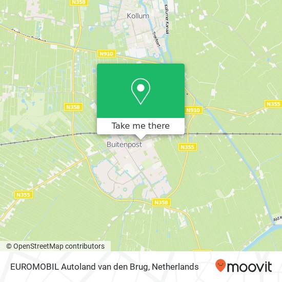 EUROMOBIL Autoland van den Brug, Voorstraat 63 Karte