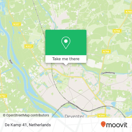 De Kamp 41, 7414 GB Deventer map