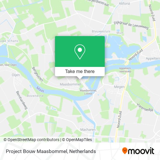 Project Bouw Maasbommel Karte