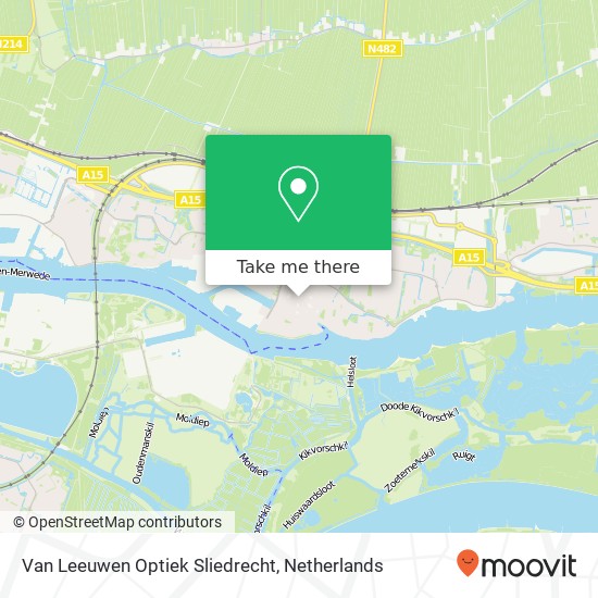 Van Leeuwen Optiek Sliedrecht, Kerkbuurt 70 map