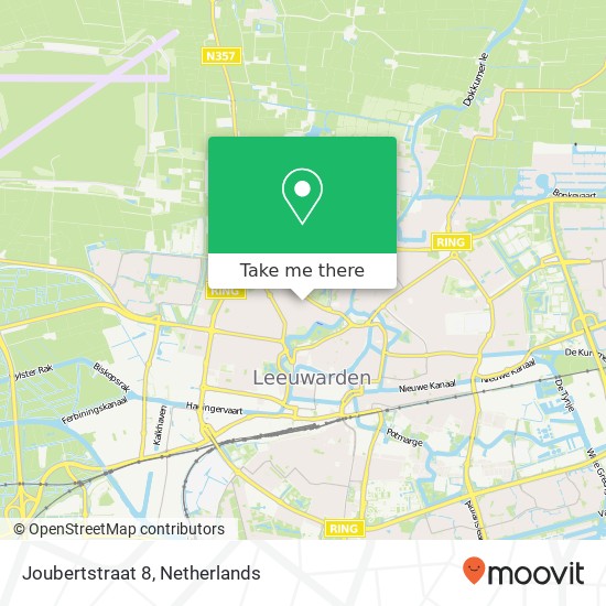 Joubertstraat 8, 8917 CC Leeuwarden map