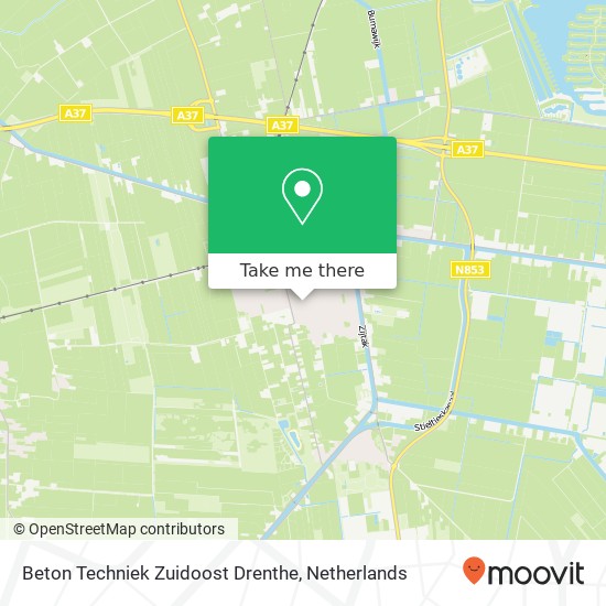 Beton Techniek Zuidoost Drenthe, Zandlaan 5 Karte
