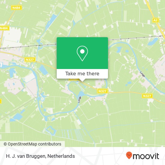 H. J. van Bruggen, Rhenoyseweg 48 map