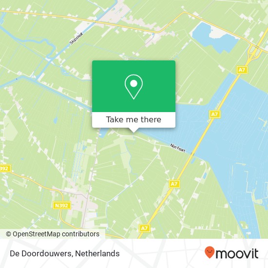 De Doordouwers, Hanebuert 9 Karte