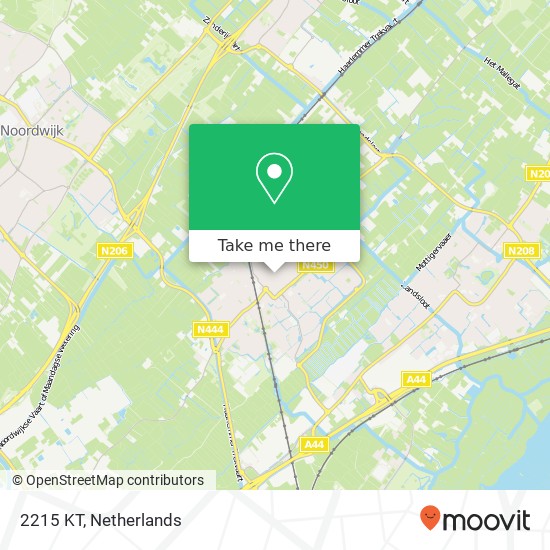 2215 KT, 2215 KT Voorhout, Nederland map