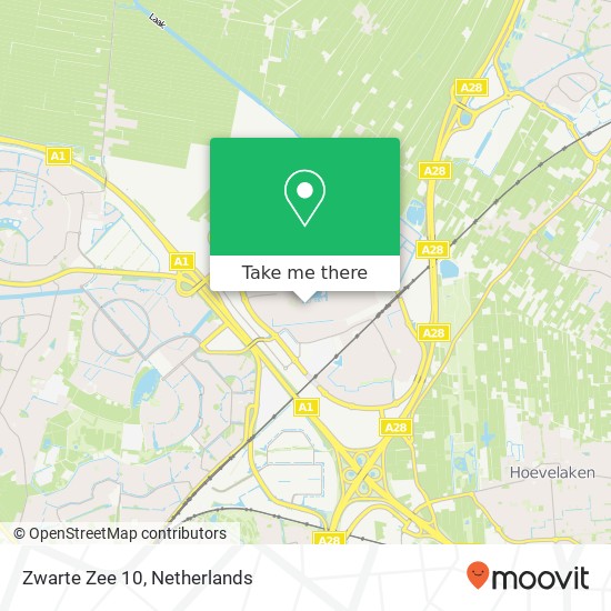 Zwarte Zee 10, 3825 Amersfoort map