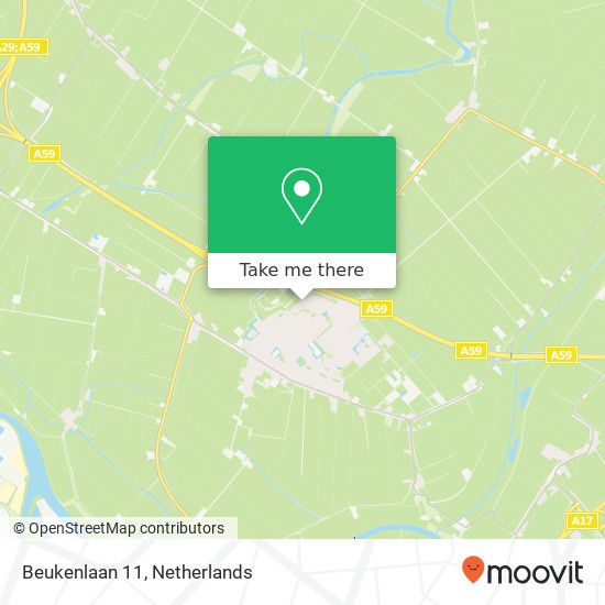 Beukenlaan 11, 4793 BM Fijnaart map