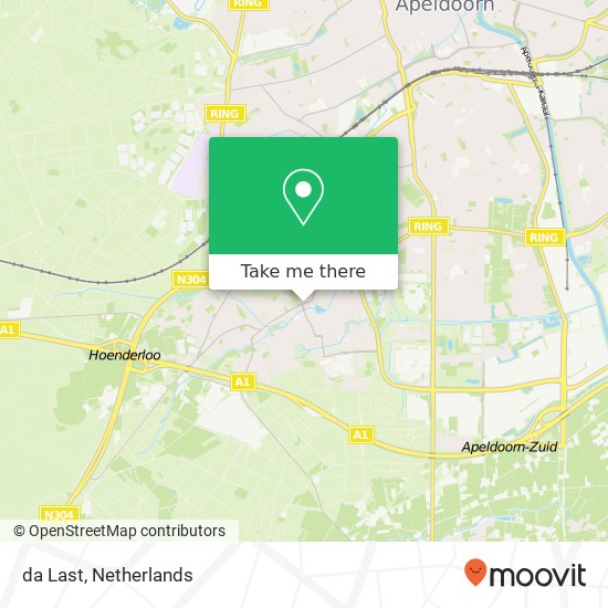 da Last, Ugchelseweg 187 map