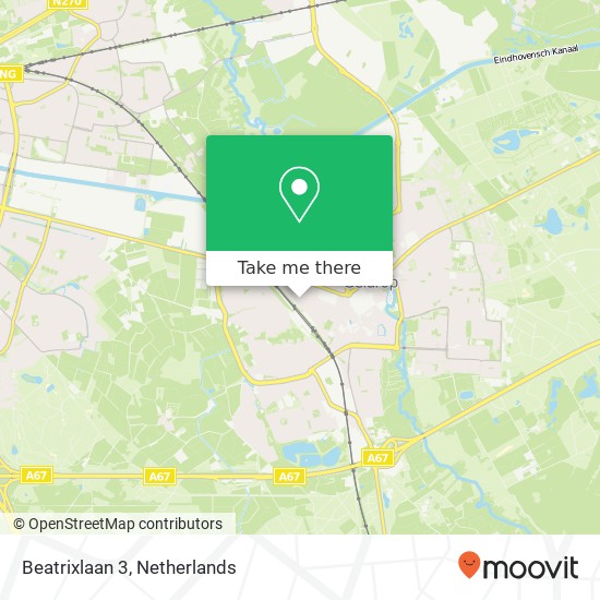 Beatrixlaan 3, 5664 AM Geldrop map