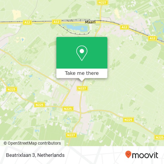 Beatrixlaan 3, 3941 EE Doorn map