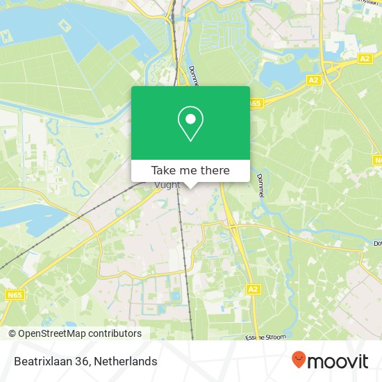 Beatrixlaan 36, 5261 VE Vught map