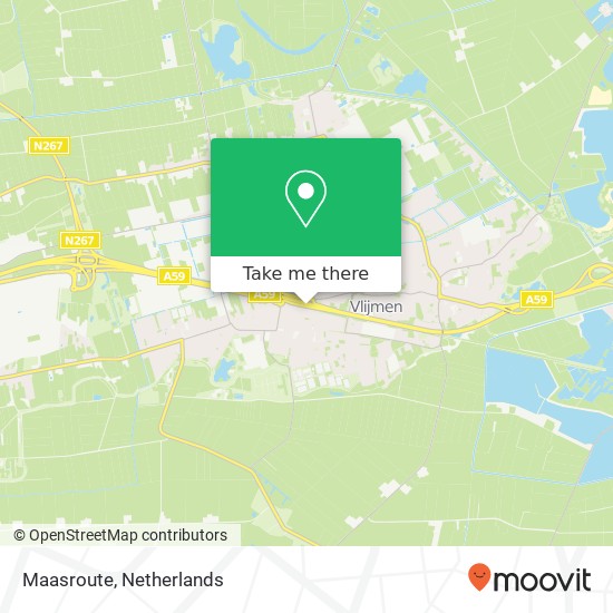 Maasroute, Maasroute, 5251 CH Vlijmen, Nederland map