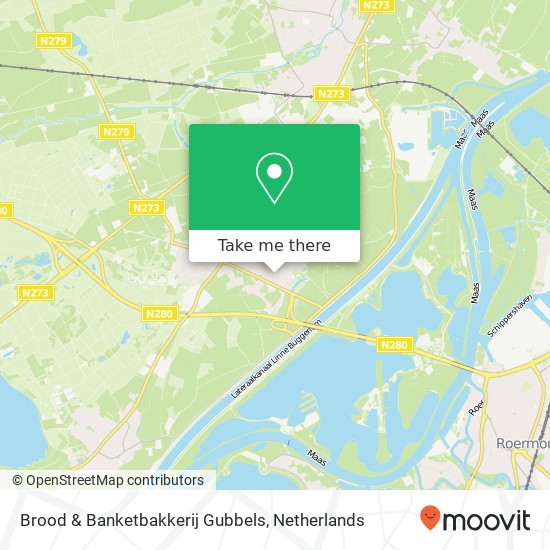 Brood & Banketbakkerij Gubbels, Dorpstraat 49 map