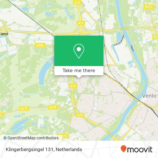 Klingerbergsingel 131, Klingerbergsingel 131, 5925 AH Venlo, Nederland map
