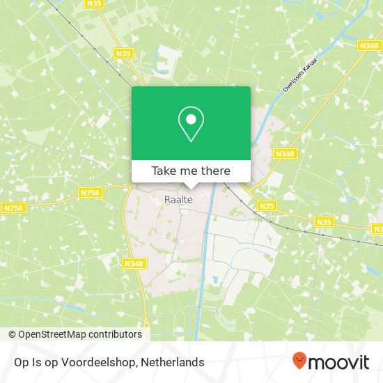 Op Is op Voordeelshop, Herenstraat 8 map